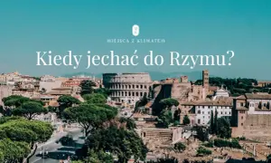 Koloseum i Forum Romanum w słoneczny dzień. Idealny czas na zwiedzanie Rzymu w marcu, gdy kwitną drzewa i jest mniej turystów.
