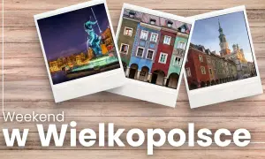 Wielkopolskie klimaty: nocny widok na fontannę, kolorowe kamieniczki i ratusz. Idealny wypad na weekend!