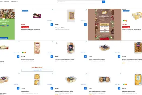 Tanie jedzenie we Francji: makaroniki za 4,99€, pâté za 2,05€, boudins za 3,00€.