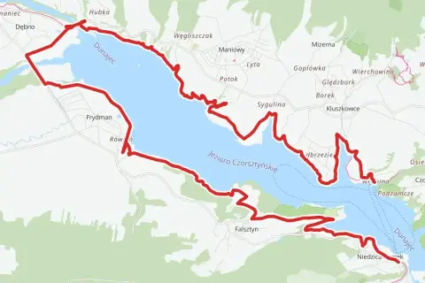 Trasa rowerowa wokół Jeziora Czorsztyńskiego, znana jako velo Dunajec trasa, prowadzi przez malownicze tereny.