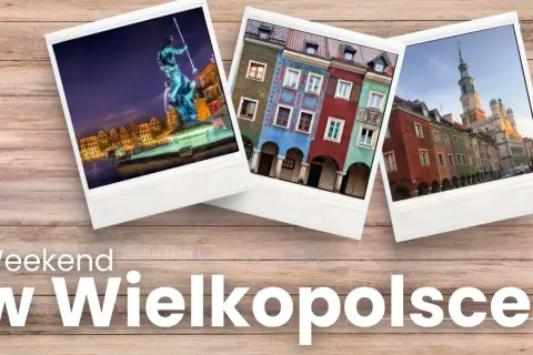 Wielkopolskie klimaty: nocny widok na fontannę, kolorowe kamieniczki i ratusz. Idealny wypad na weekend!