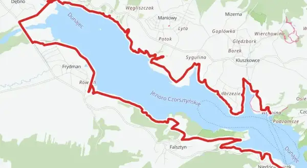 Trasa rowerowa wokół Jeziora Czorsztyńskiego, znana jako velo Dunajec trasa, prowadzi przez malownicze tereny.