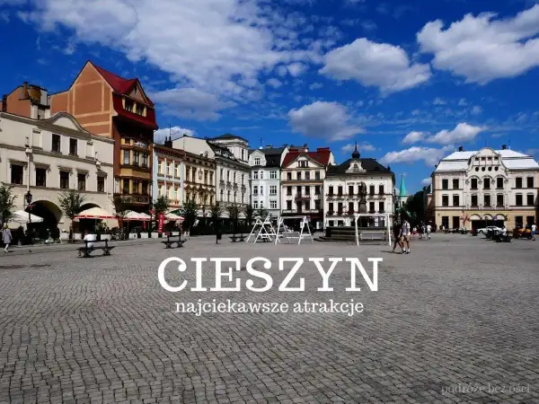 Rynek w Cieszynie z kolorowymi kamienicami i placem zabaw. Odkryj najciekawsze atrakcje tego urokliwego miasta.